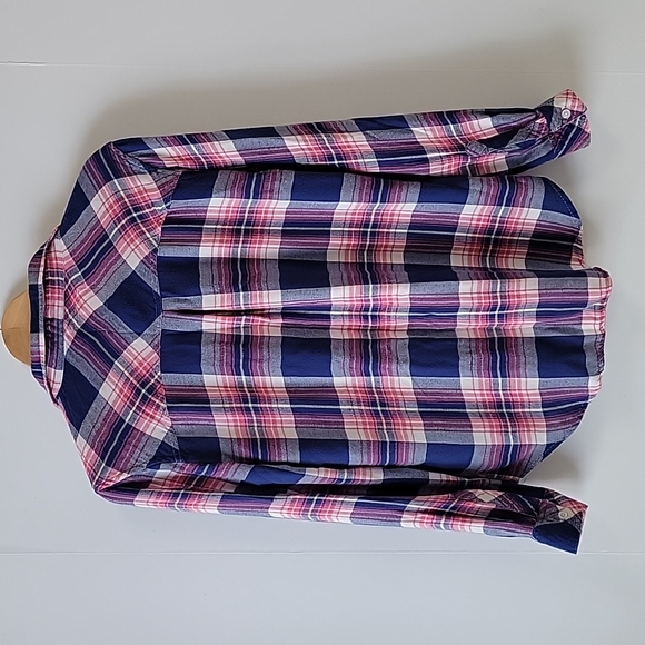Rails blue flannel long sleeve shirt size women's size small - Picture 10 of 15